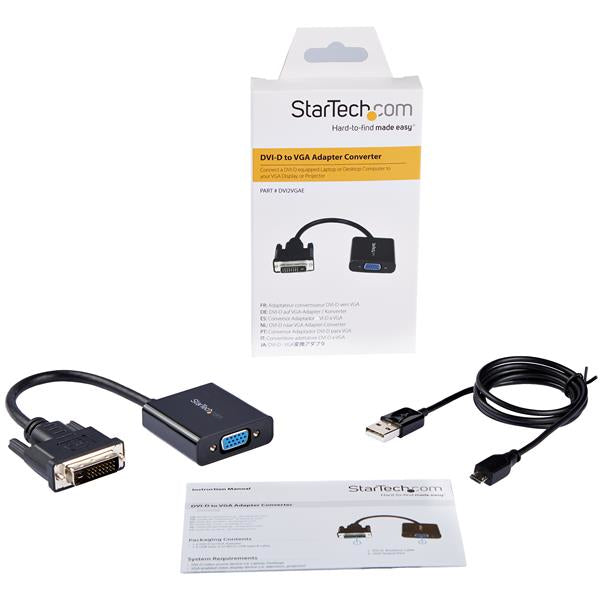 STARTECH CONSIG ADAPTADOR CONVERTIDOR DE VIDEO ADAP DVI-D A VGA HD15 1080P .