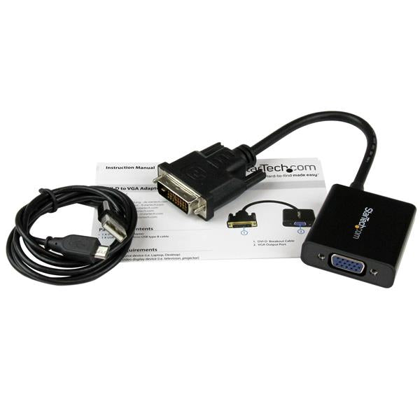 STARTECH CONSIG ADAPTADOR CONVERTIDOR DE VIDEO ADAP DVI-D A VGA HD15 1080P .