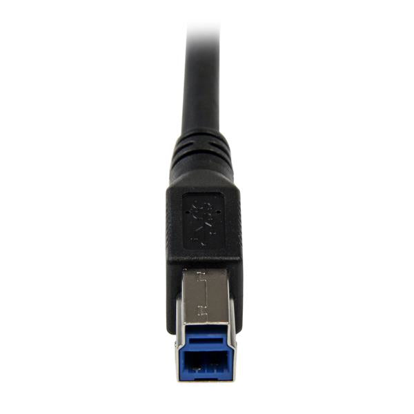 STARTECH CONSIG CABLE 1M USB 3.0 USB B MACHO A ADAP USB A MACHO EN ANGULO DERECHO
