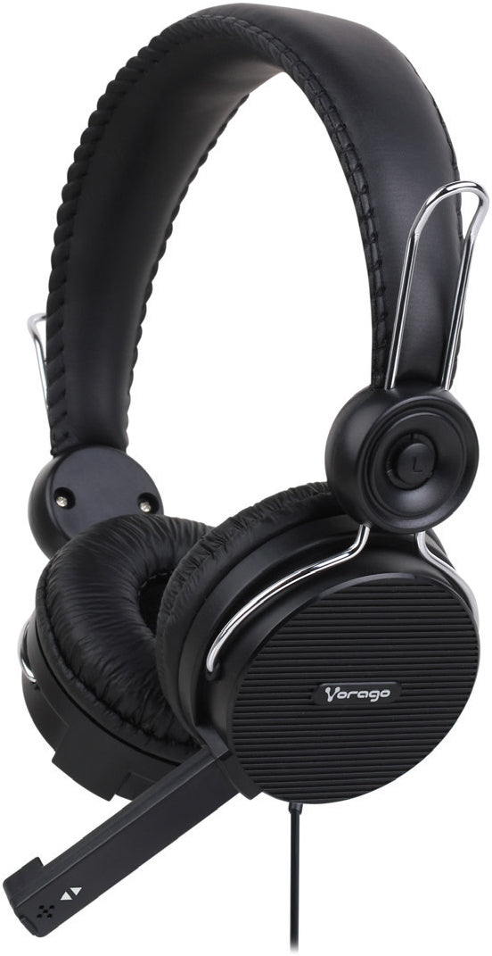 VORAGO AUDIFONO DIADEMA VORAGO ALTA FIACCS DELIDAD HS-201 CON MICROFONO NEGRO