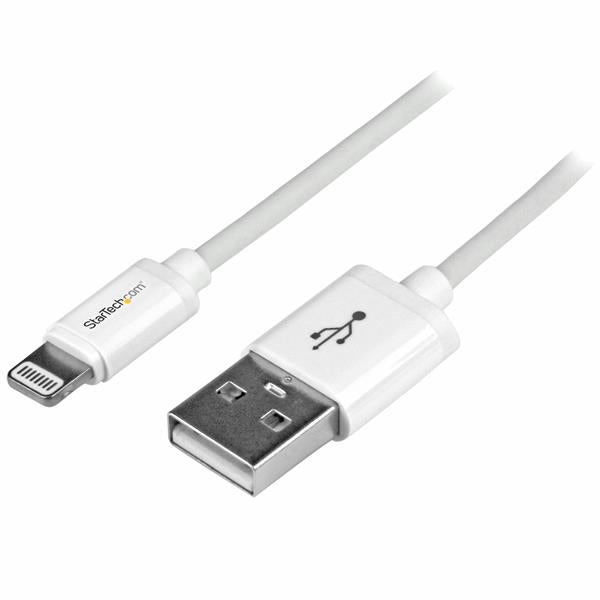 STARTECH CONSIG CABLE 1M LIGHTNING APPLE IPOD CABL IPAD IPHONE 5 A USB 2.0 BLANCO