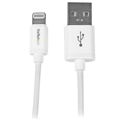 STARTECH CONSIG CABLE 1M LIGHTNING APPLE IPOD CABL IPAD IPHONE 5 A USB 2.0 BLANCO