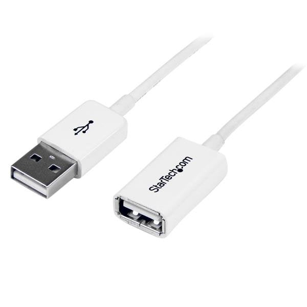 STARTECH CONSIG CABLE 2M EXTENSION ALARGADOR ADAP USB 2.0 MACHO A HEMBRA BLANCO .