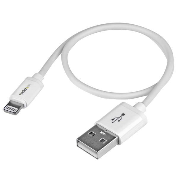 STARTECH CONSIG CABLE 30CM LIGHTNING APPLE CABL IPAD IPHONE A USB 2.0 BLANCO