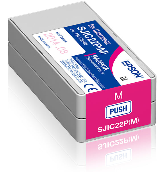 EPSON POS EPSON CW CARTUCHO TINTA MAGENTAINK PARA TM-C3500 SJIC22P