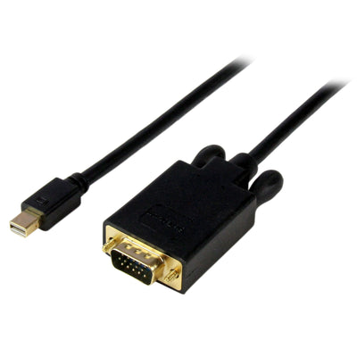 STARTECH CONSIG CABLE 91CM ADAPTADOR ACTIVO ADAP MINI DISPLAYPORT A VGA NEGRO .