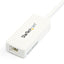 STARTECH CONSIG TARJETA ETHERNET 1 PUERTO RJ45 CTLR EXTERNA USB 3.0 CON HUB BLANCO