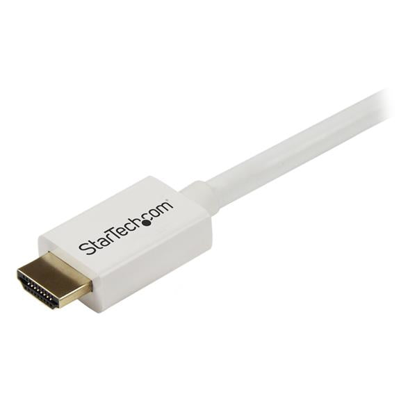 STARTECH CONSIG CABLE HDMI ALTA VELOCIDAD 2M CABL MACHO A MACHO CL3 BLANCO 4K