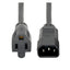 TRIPPLITE CONSIG. CABLE DE ALIMENTACION DE CA PERP C14/NEMA 5-15R 10A 18AWG 30CM