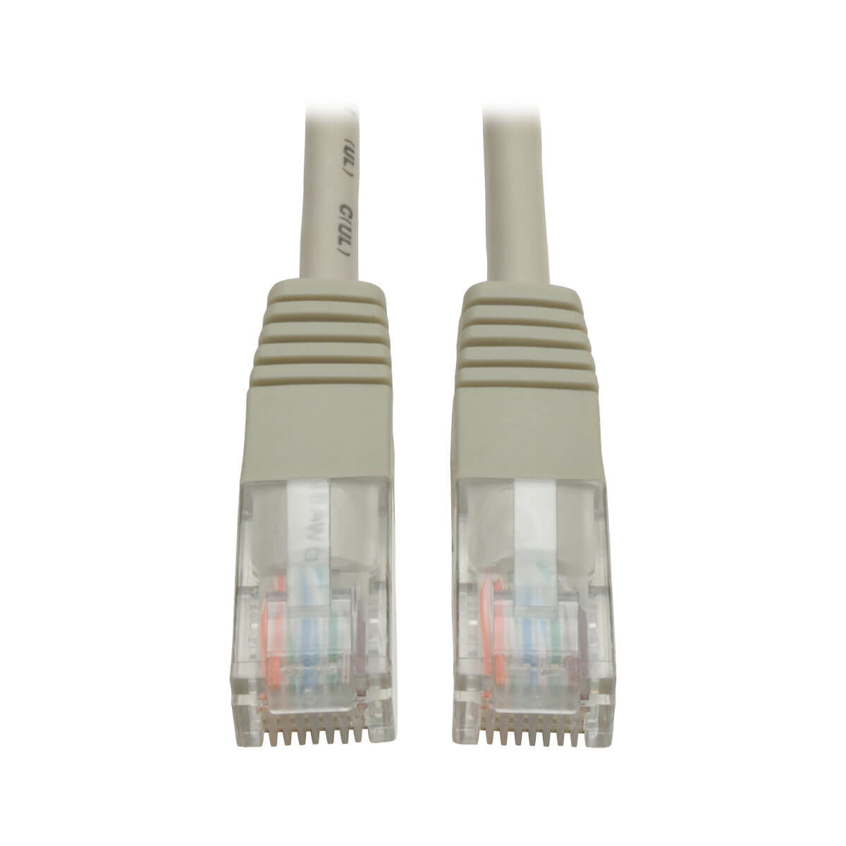 Cable Patch Tripp Lite N002-001-GY, Cat5e UTP Moldeado RJ-45 Macho - RJ-45 Macho, 30.5cm, Gris