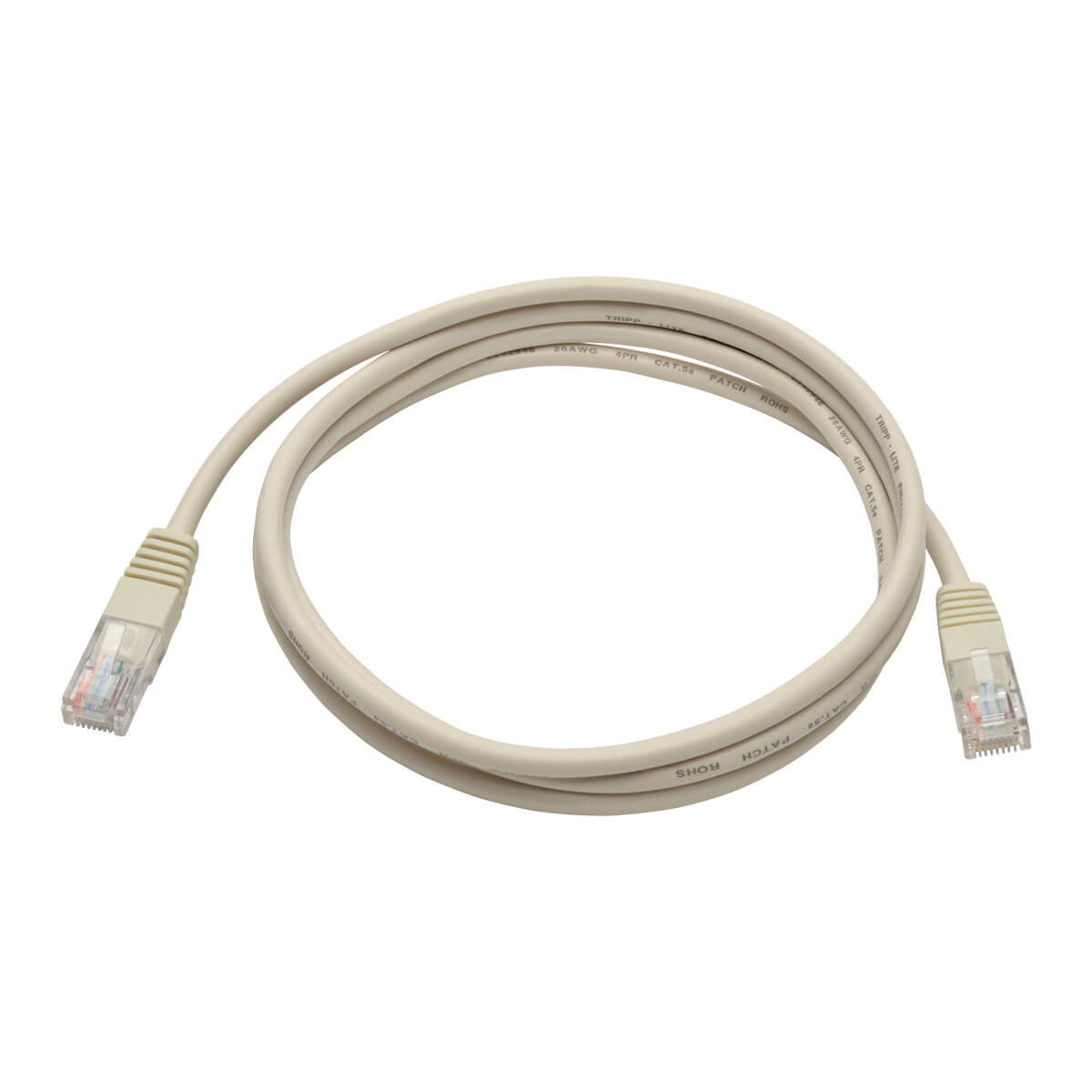 TRIPPLITE CONSIG. CABLE PATCH CAT5E UTP MOLDEADO CABL 350MHZ RJ45 M/M BLANCO 1.52M .