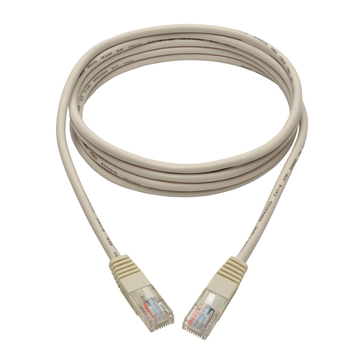 Cable Patch Tripp Lite N002-007-WH, Cat5e UTP Moldeado RJ-45 Macho - RJ-45 Macho, 2.13 Metros, Blanco