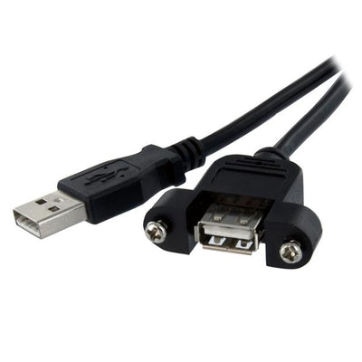 STARTECH CONSIG CABLE 91CM USB 2.0 MONTAJE ADAP EN PANEL MACHO A HEMBRA USB A .