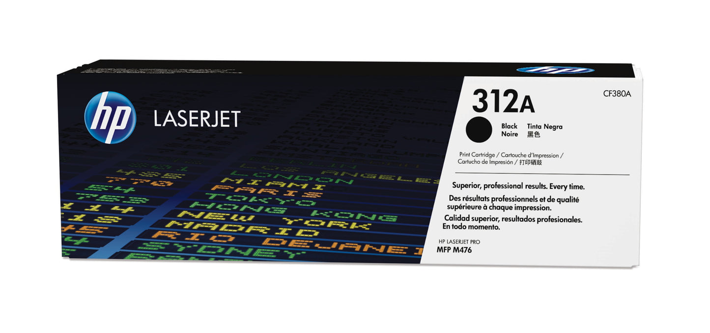 CF380A Tóner HP 312A Negro Original, 2400 Páginas