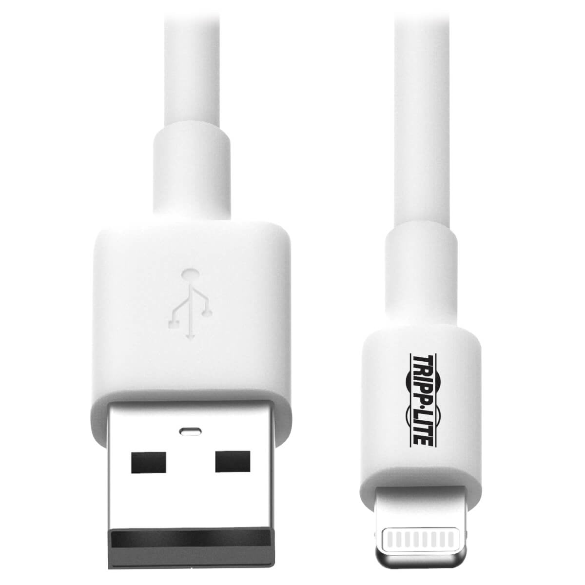 Cable de Carga Certificado Tripp Lite M100-003-WH, MFi Lightning Macho - USB A Macho 2.0, 91.4cm, Blanco, para iPhone/iPad/iPod