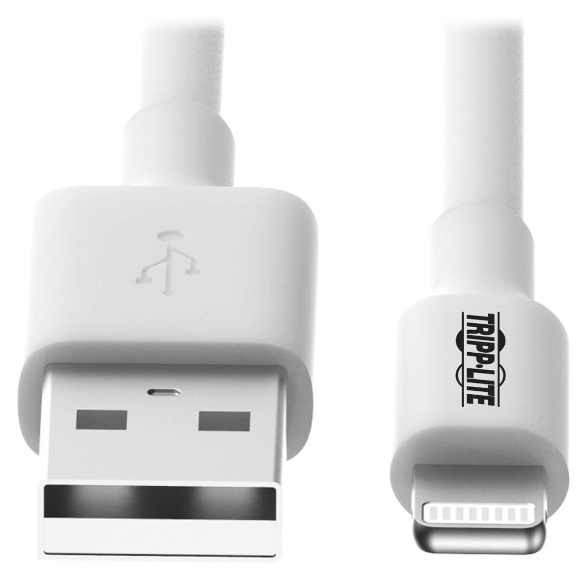 Cable de Carga Certificado Tripp Lite M100-003-WH, MFi Lightning Macho - USB A Macho 2.0, 91.4cm, Blanco, para iPhone/iPad/iPod