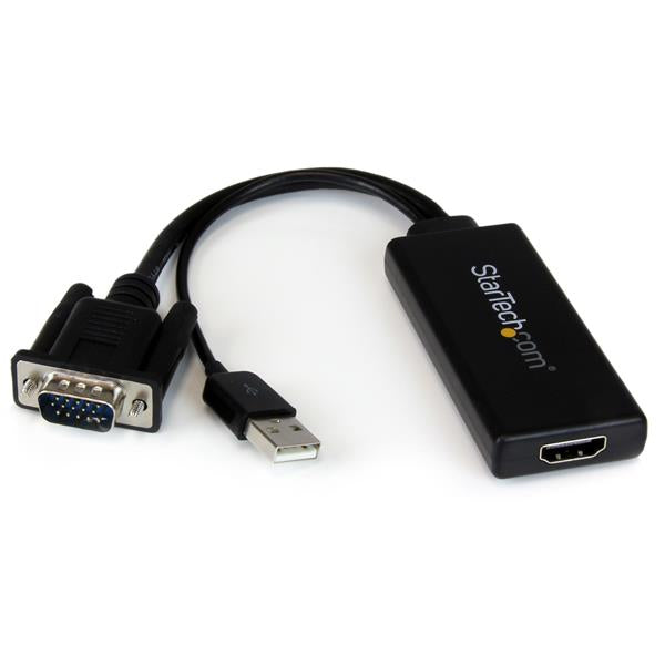 STARTECH CONSIG ADAPTADOR CONVERTIDOR VGA A CABL HDMI CON USB AUDIO Y ALIMENTACION