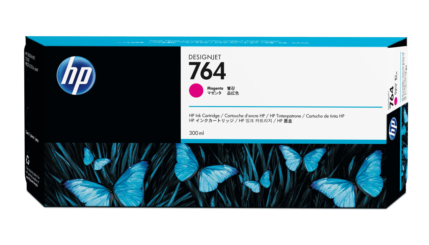 HP INC. HP 764 MAGENTA 300ML INK TINTA AMPLIO FORMATO C1Q14A