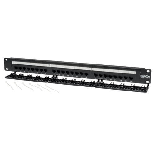 Panel de Conexiones Tripp Lite N052-024, Cat5e, 24 Puertos RJ-45, para Rack 1U