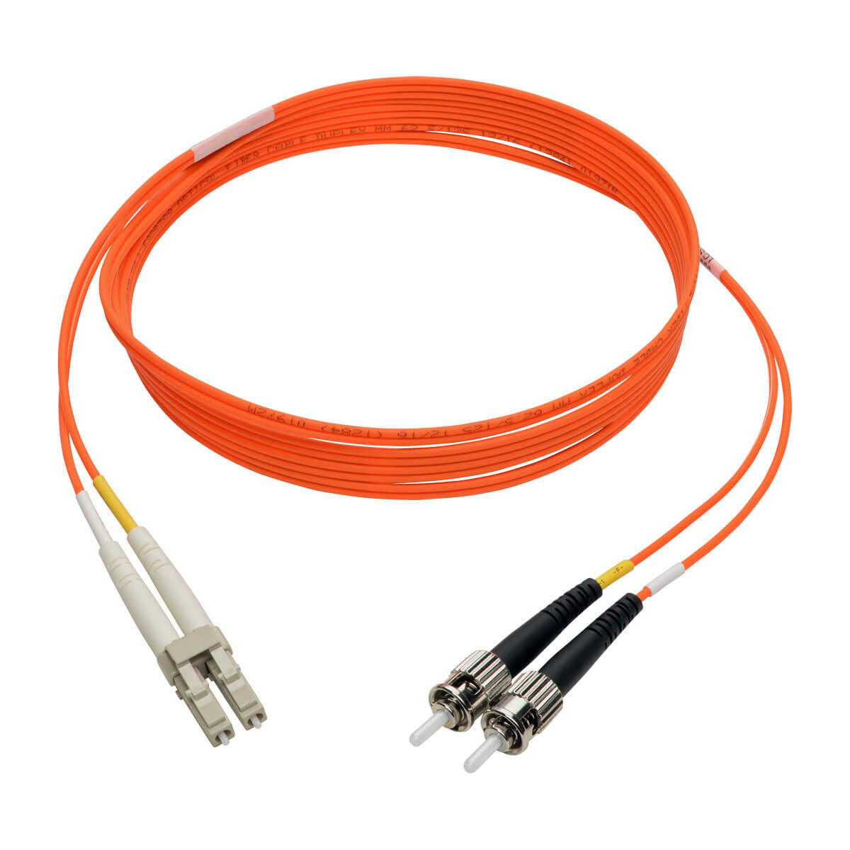 Cable Fibra Óptica Duplex Tripp LIte N318-02M, LC Macho - ST Macho, 62.5/125, 2 Metros, Naranja