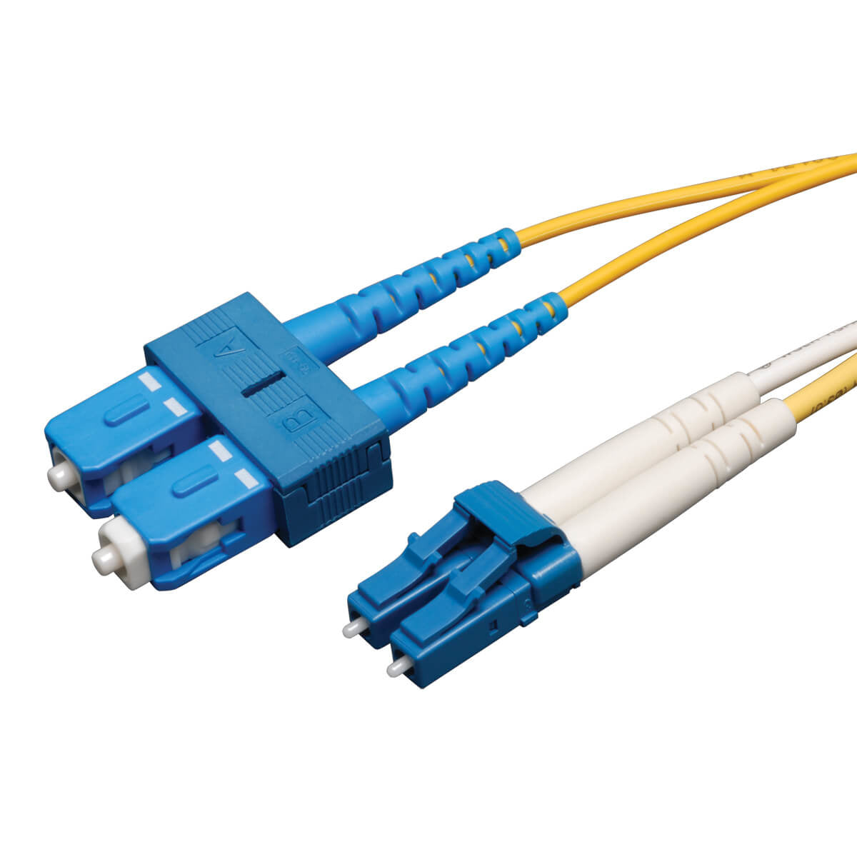 Cable Fibra Óptica Tripp Lite N366-01M, OFNR 2x LC Macho - 2x SC Macho, 1 Metro, Amarillo