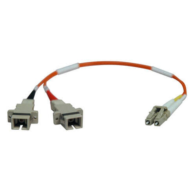 Cable Fibra Óptica Multimodo Tripp Lite N458-001-62, LC Macho - SC Hembra, 30cm, Naranja