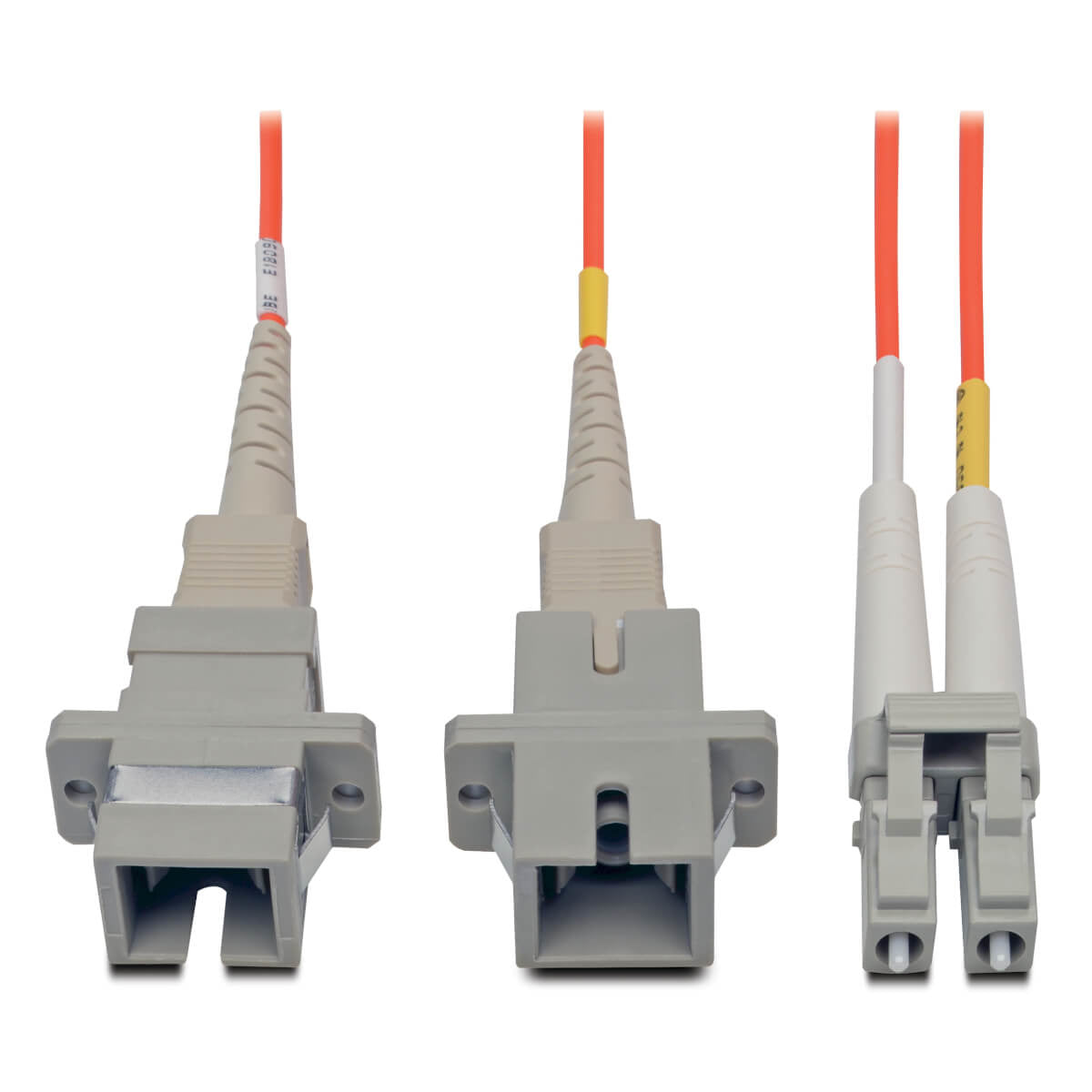 Cable Fibra Óptica Multimodo Tripp Lite N458-001-62, LC Macho - SC Hembra, 30cm, Naranja