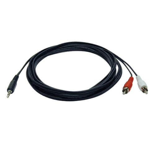 TRIPPLITE CONSIG. DIVISOR Y DE CABLES 3.5MM MINI CABL AUDIO ESTEREO A 2 RCA M 3.66M .