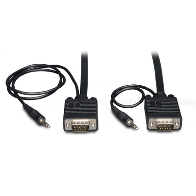 Cable Coaxial para Monitor Tripp Lite P504-010, VGA (D-Sub) Macho - VGA (D-Sub) Macho, 3 Metros, Negro