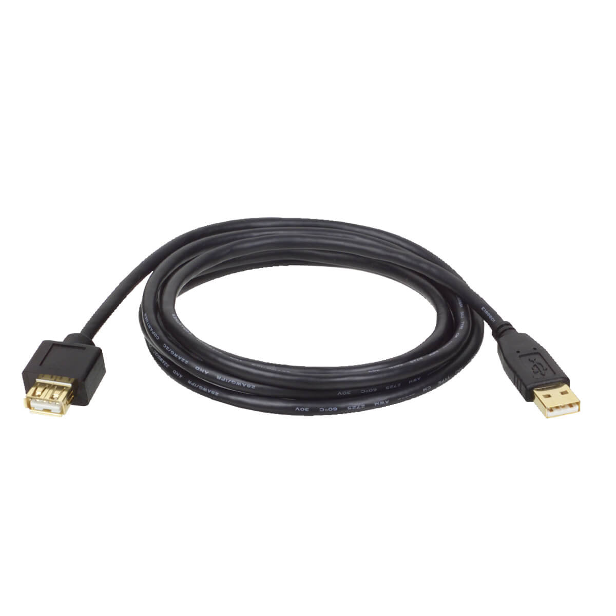 Cable USB Tripp Lite U024-006, USB 2.0 A Macho - USB 2.0 A Hembra, 1.83 Metros, Negro