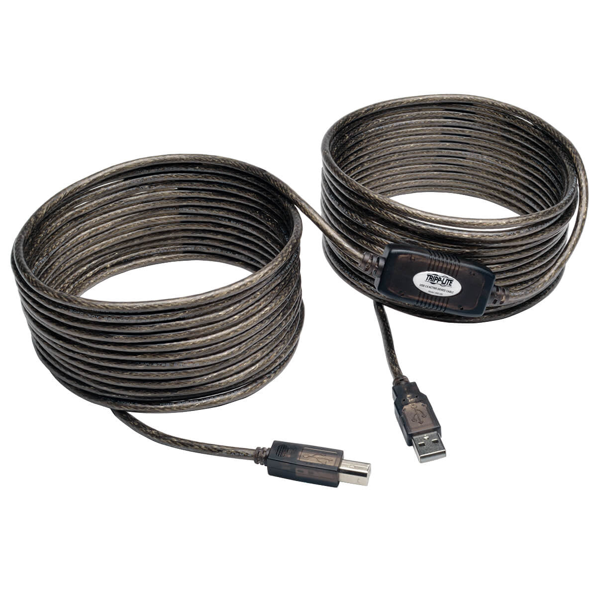 Cable Repetidor Activo USB 2.0 de Alta Velocidad Tripp Lite U042-036, A Macho - USB 2.0 B Macho, 10.97 Metros, Negro