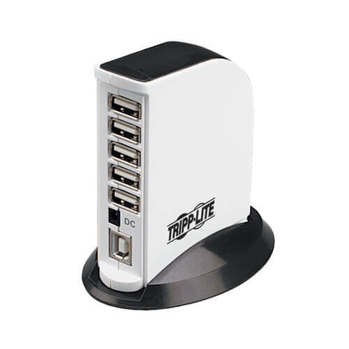 TRIPPLITE CONSIG. HUB DE 7 PUERTOS USB 2.0 CABL DE ALTA VELOCIDAD BLANCO Y NEGRO