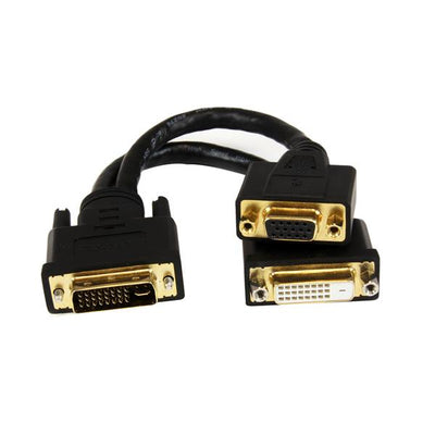 CABLE DIVISOR 20CM DVI-I MACHO CABL A DVI-D Y VGA HEMBRA PARA WYSE .