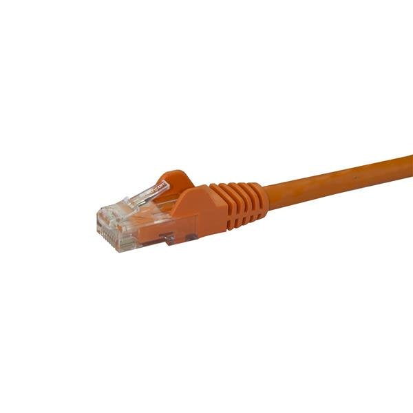 STARTECH CONSIG CABLE 2M NARANJA RED GIGABIT CABL CAT6 ETHERNET RJ45 SNAGLESS