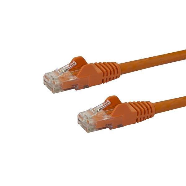 STARTECH CONSIG CABLE 2M NARANJA RED GIGABIT CABL CAT6 ETHERNET RJ45 SNAGLESS