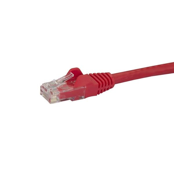 STARTECH CONSIG CABLE 2M ROJO DE RED GIGABIT CABL CAT6 ETHERNET RJ45 SNAGLESS