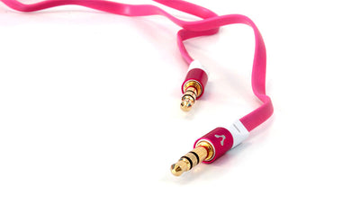 VORAGO CABLE DE AUDIO VORAGO CAB-108 CABL 3.5 MM REDONDO METALICO ROSA