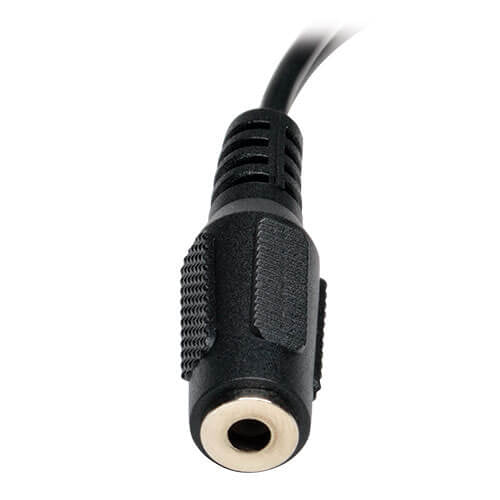 Cable Adaptador Divisor en ''Y'' Tripp Lite P316-06N, 2x RCA Macho - 3.5mm Hembra, 15cm, Negro