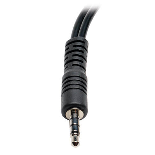 Cable Divisor de Audifonos Tripp Lite P318-06N-MFF, 3.5mm Macho - 2x 3.5mm Hembra, 15cm, Negro