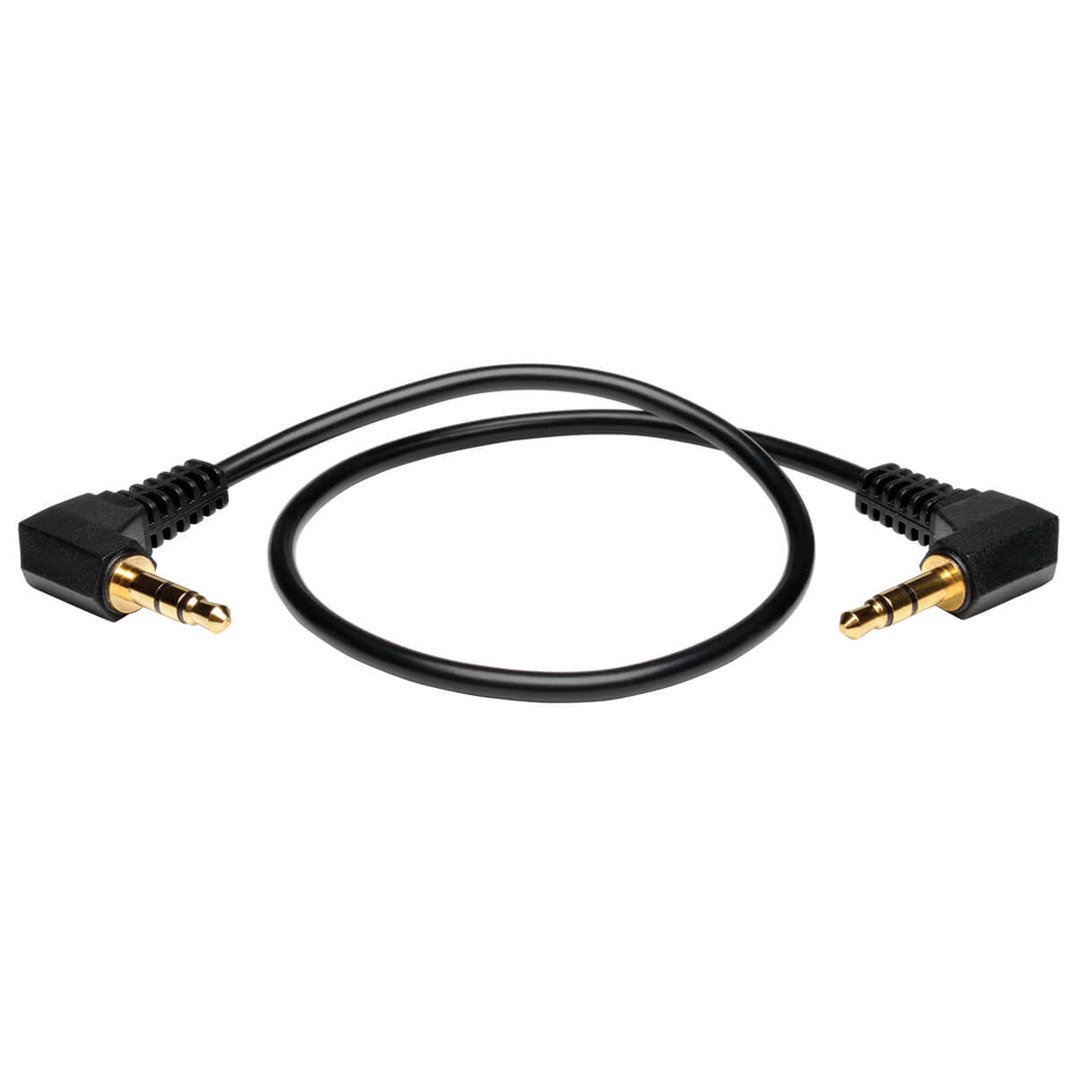 TRIPPLITE CONSIG. CABLE AUDIO ESTEREO MINI 3.5MM CABL DOS CONECTORES EN ANGULO M/M 30..C