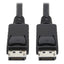 Cable DisplayPort Tripp Lite P580-006, 1.2 Macho - DisplayPort 1.2 Macho, 4K, 60Hz, 1.83 Metros, Negro