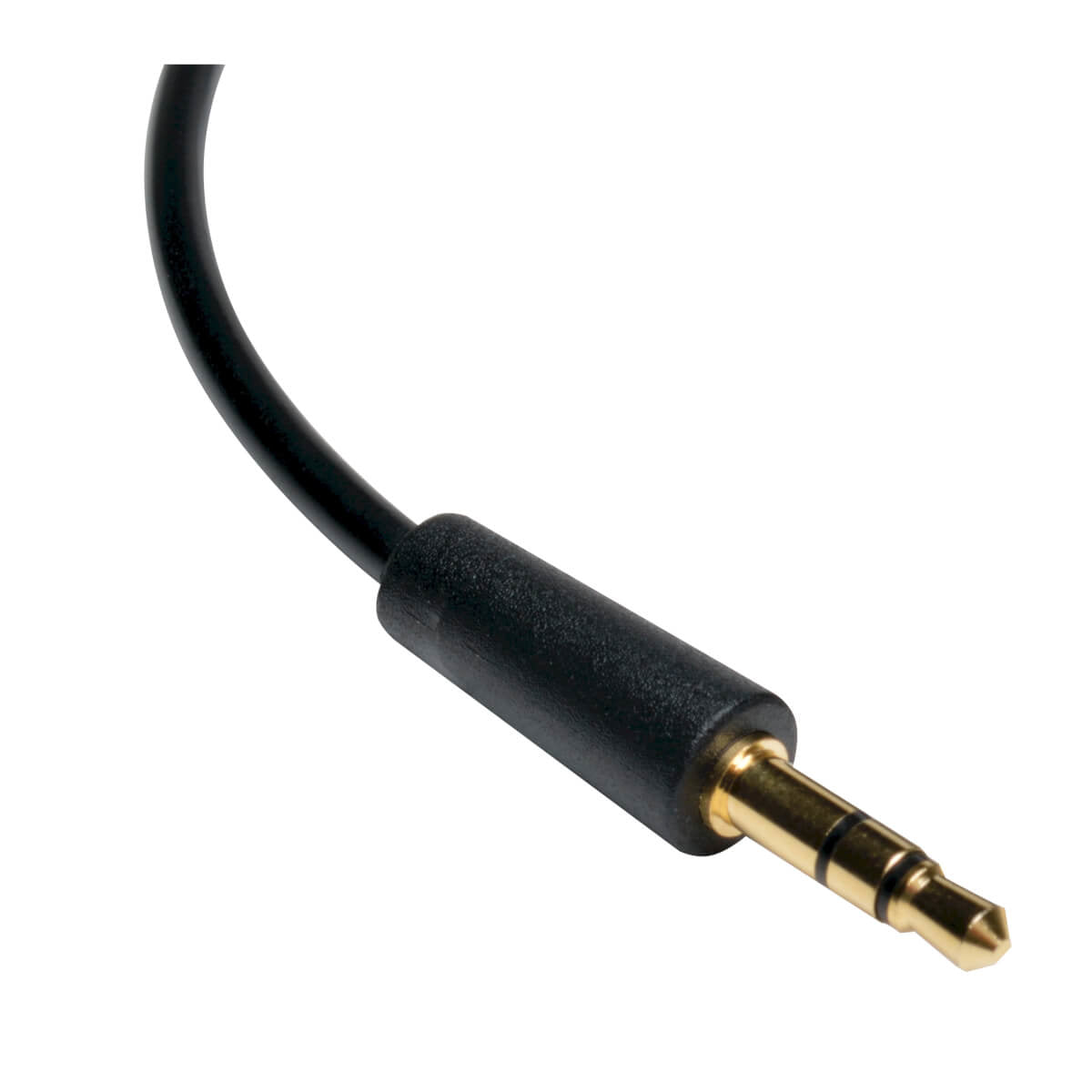 Cable Tripp Lite P312-003-RA, 3.5mm Macho - 3.5mm Macho con Clavija en Ángulo Recto, 91cm, Negro