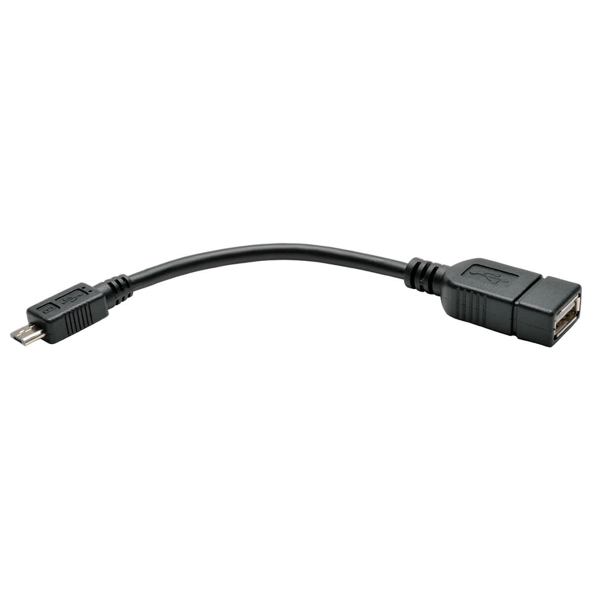 TRIPPLITE CONSIG. CABLE MICRO USB B DE 5 PINES ADAP A USB A OTG M/H 15.2CM