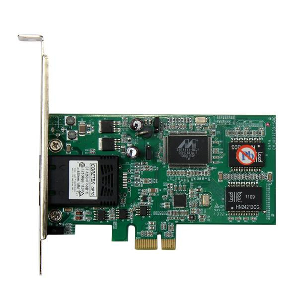 Tarjeta de Red Ethernet PCI Express STARTECH de Fibra SC Multimodo - 550m - PCI Express x1 puerto
