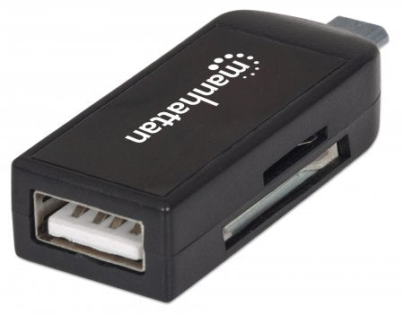 Lector Flash MANHATTAN USB 2.0 - Externo - SD, MultiMediaCard (MMC), microSD, SDHC, SDXC