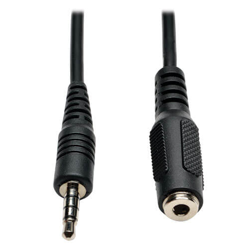 Cable Tripp Lite P318-006-MF, 3.5mm Macho - 3.5mm Hembra, 1.83 Metros, Negro