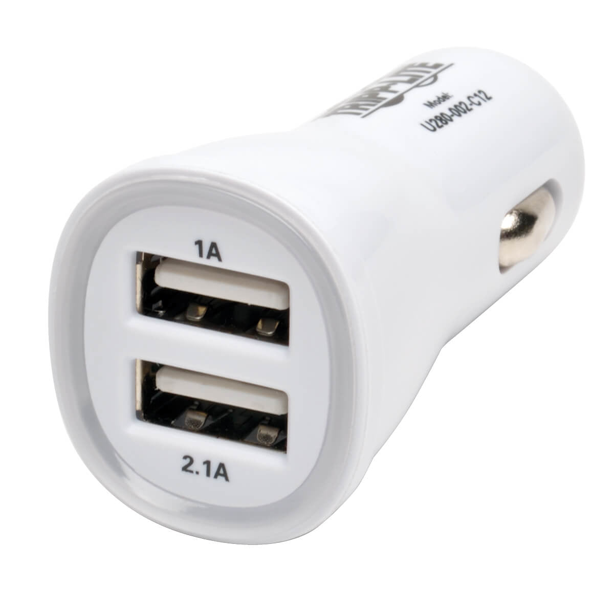 Tripp Lite Cargador para Auto, 2x USB 2.0, 5V, Blanco