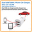 Tripp Lite Cargador para Auto, 2x USB 2.0, 5V, Blanco
