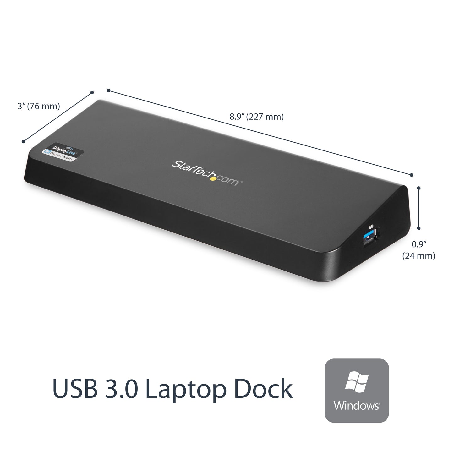 REPLICADOR PUERTOS UNIVERSAL DOCK USB 3.0 DISPLAYPORT HDMI 4K .