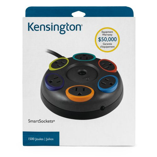 KENSINGTON MULTICONTACTOS TOMA DCORRIENTE PERP 6 CONTACTOS PARA MESA 1500 J 4.8MT